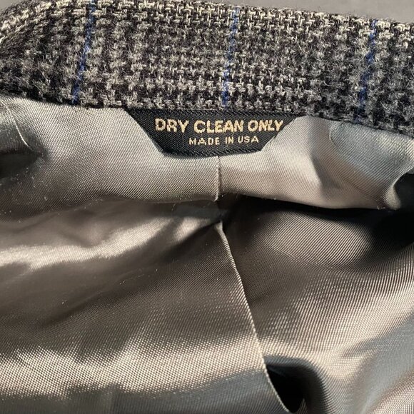 Lord & Taylor Fifth Avenue Collection Mens Blazer Jacket 40R Camel Hair Plaid - Picture 15 of 16